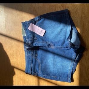 tight target Jean shorts